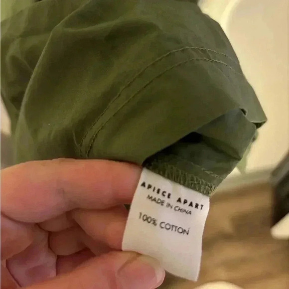 Apiece Apart Green Puff Sleeve Dress - Picture 3 of 6